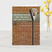 ラクロススポーツ誕生日カード カード (黄色い花)