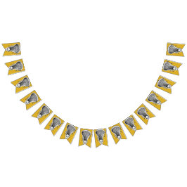 ラクロススポーツ金ゴールド バンティングフラッグ