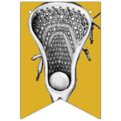 ラクロススポーツ金ゴールド バンティングフラッグ (第1の旗)