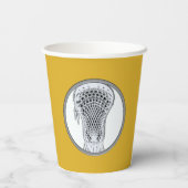 ラクロススポーツ金ゴールド 紙コップ (裏面)