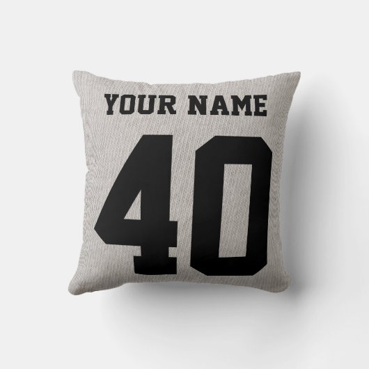 ラクロスタイポグラフィデザインカスタマイズ枕 クッション (裏面)