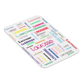 ラクロスタイポグラフィ可撓性光磁石 マグネット (右側)