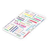 ラクロスタイポグラフィ可撓性光磁石 マグネット (左側)