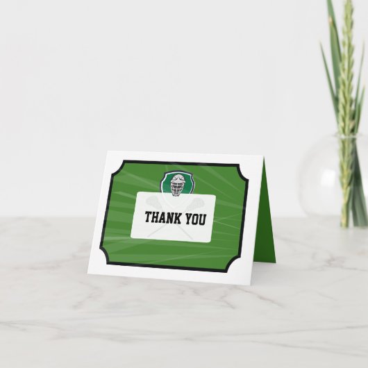 ラクロスチケットVIPバー（ユダヤ教の）バル・ミツバーサンキューカード 招待状 (正面)