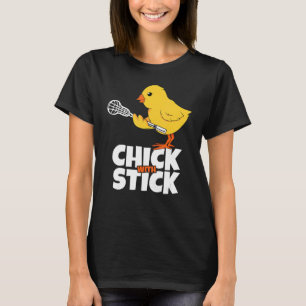 ラクロスチックウィメンズラクロスガールラックスプレーヤー Tシャツ