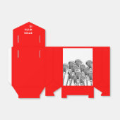 ラクロスチームのレッドフェイスボックス フェイバーボックス (折り畳みなし)