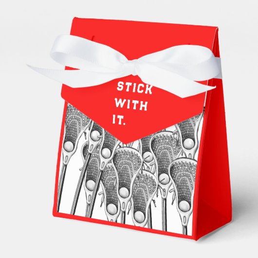 ラクロスチームのレッドフェイスボックス フェイバーボックス (正面サイド)