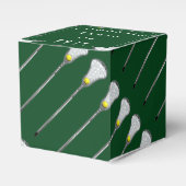 ラクロスチームの緑の好意ボックス フェイバーボックス (正面サイド)