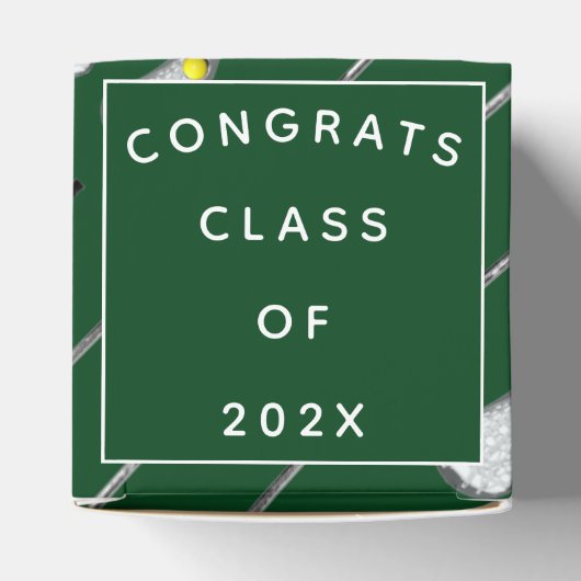 ラクロスチームの緑の好意ボックス フェイバーボックス (上部)