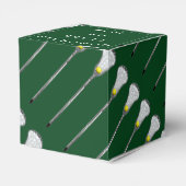 ラクロスチームの緑の好意ボックス フェイバーボックス (裏面サイド)