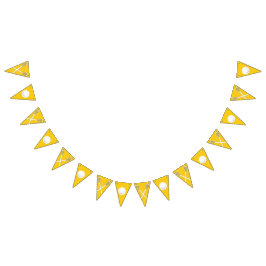 ラクロスチームイエロー バンティングフラッグ