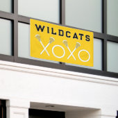 ラクロスチームイエロー 横断幕 (ビルの外側)