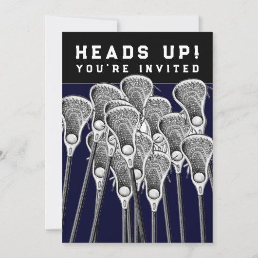 ラクロスチームイベント招待状 招待状 (正面)