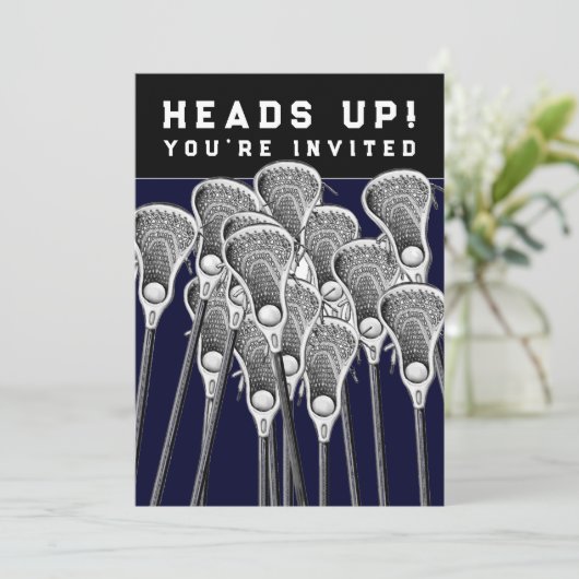 ラクロスチームイベント招待状 招待状 (スタンド正面)