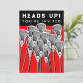 ラクロスチームイベント招待状 招待状 (スタンド正面)