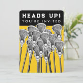 ラクロスチームイベント招待状 招待状 (スタンド正面)