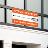 ラクロスチームオレンジバナー 横断幕 (ビルの外側)