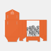 ラクロスチームオレンジ色の好意ボックス フェイバーボックス (折り畳みなし)