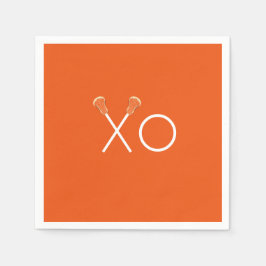 ラクロスチームオレンジ スタンダードカクテルナプキン