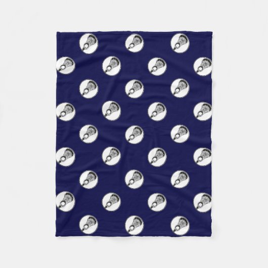 ラクロスチームギフト フリースブランケット (正面)