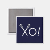 ラクロスチームギフト マグネット (正面/裏面)