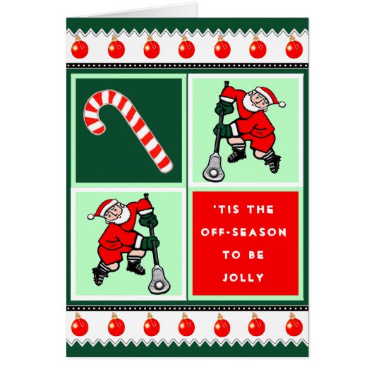 ラクロスチームクリスマスカード (正面)