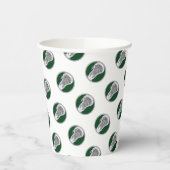 ラクロスチームグリーン 紙コップ (左)