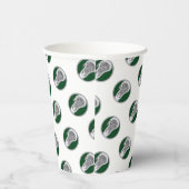 ラクロスチームグリーン 紙コップ (右)