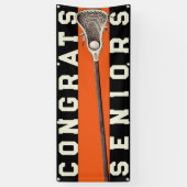 ラクロスチームシニアオレンジおめでとう 横断幕 (縦)