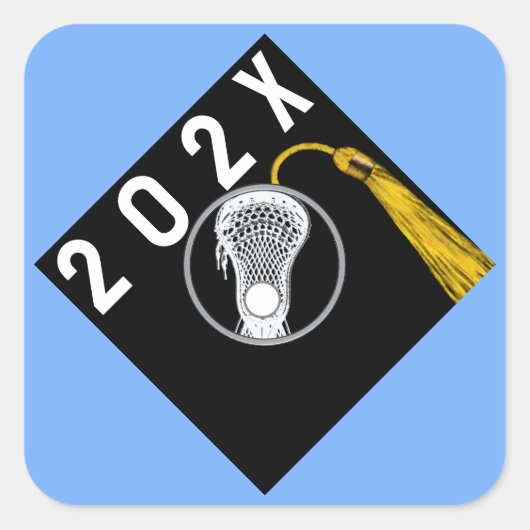 ラクロスチームシニアナイトライトブルー スクエアシール (正面)