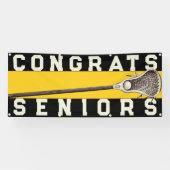 ラクロスチームシニア黄おめでとう 横断幕 (横)