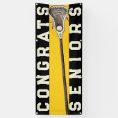 ラクロスチームシニア黄おめでとう 横断幕 (縦)