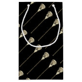 ラクロスチームスポーツ スモールペーパーバッグ (裏面)