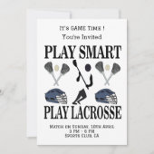 ラクロスチームスポーツ 招待状 (正面)