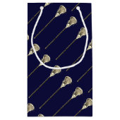 ラクロスチームネイビーブルー スモールペーパーバッグ (裏面)