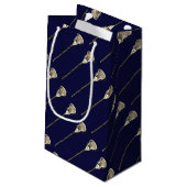 ラクロスチームネイビーブルー スモールペーパーバッグ (裏面アングル)