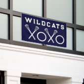 ラクロスチームネイビーブルー 横断幕 (ビルの外側)