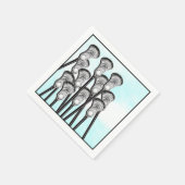 ラクロスチームパーティー スタンダードカクテルナプキン (角)