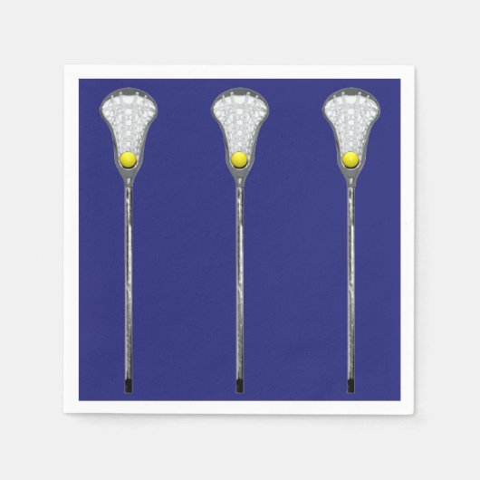 ラクロスチームパーティー スタンダードカクテルナプキン (正面)