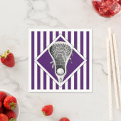 ラクロスチームパープル スタンダードカクテルナプキン (インサイチュ)