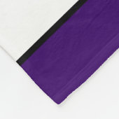 ラクロスチームパープル フリースブランケット (角)