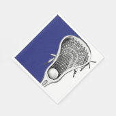 ラクロスチームブルーパーティー スタンダードランチョンナプキン (角)