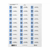 ラクロスチームブルー ラベル (フルシート)