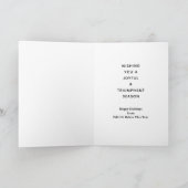 ラクロスチームホリデーカード カード (内部)