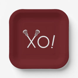 ラクロスチームマルーン ペーパープレート