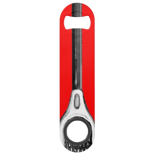 ラクロスチームレッドギフト スピード栓抜き (正面)