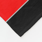 ラクロスチームレッドスポーツ フリースブランケット (角)