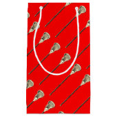 ラクロスチームレッド スモールペーパーバッグ (正面)