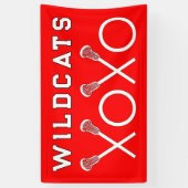 ラクロスチームレッド 横断幕 (縦)