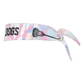 ラクロスチーム名のパーソナライズされたカスタム タイヘッドバンド (回転90)